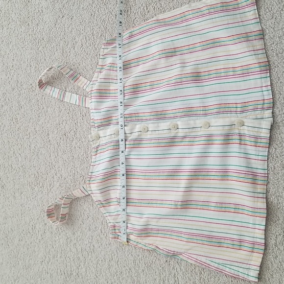 Madewell NWOT striped button down tank size Medium - Picture 6 of 7